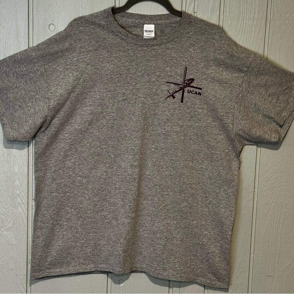 Gildan Heather Gray T-Shirt with UCAN Graphic
